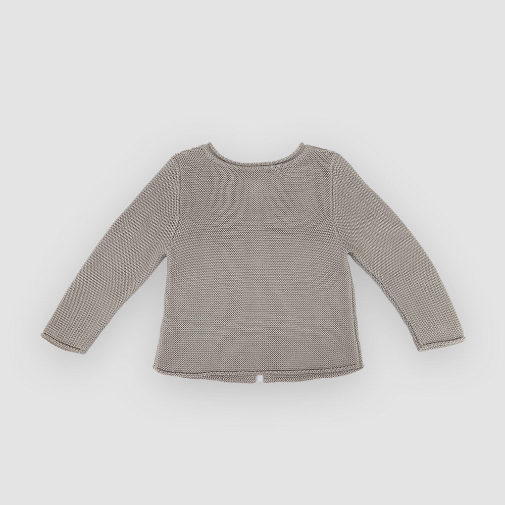 Nanos Baby Grey Knit Jacket for Toddlers and Infants