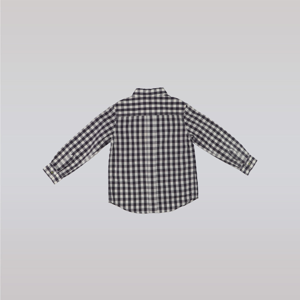 Nanos Baby Boys Classic Checkered Cotton Button Up Shirt