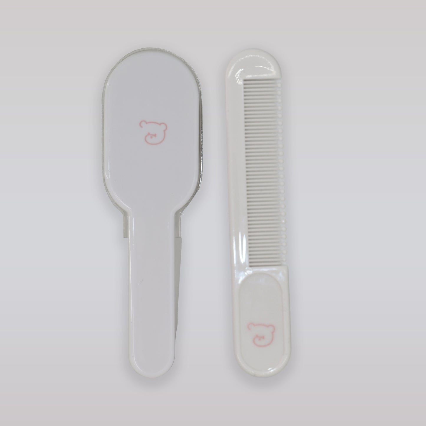 Pasito a Pasito Soft Pink Baby Brush and Comb Set