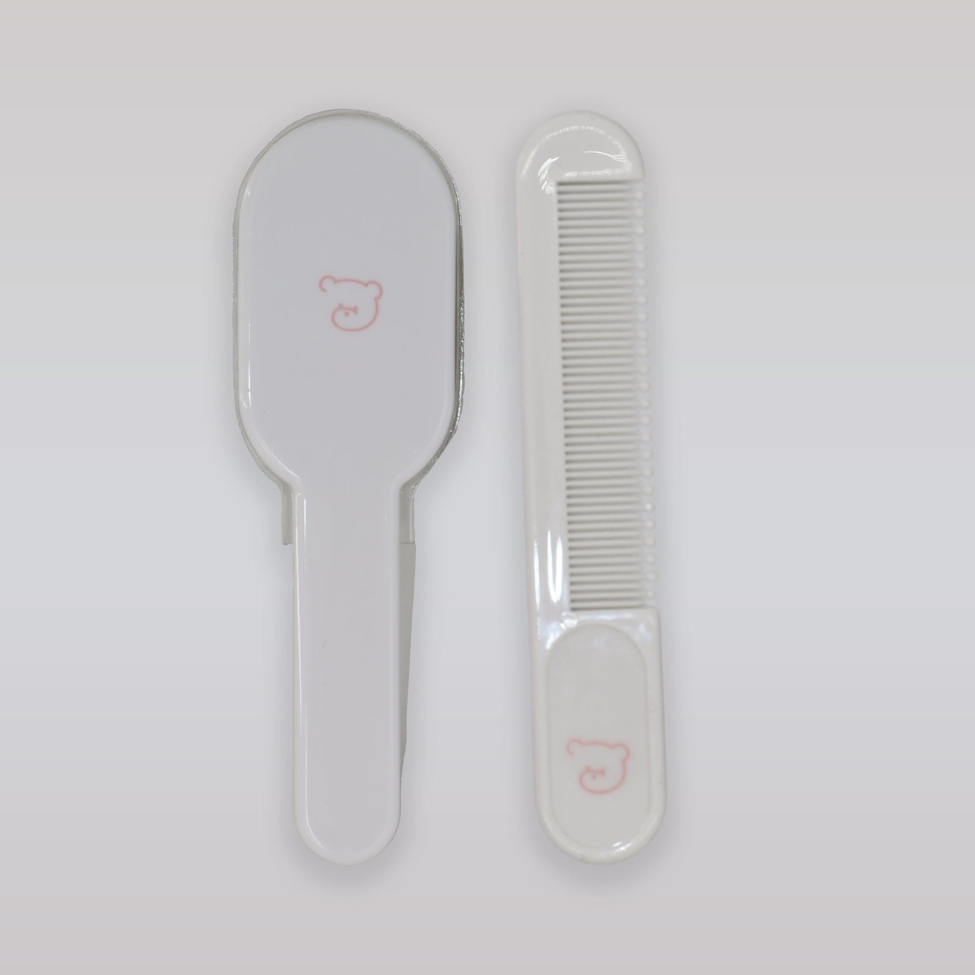 Pasito a Pasito Soft Pink Baby Brush and Comb Set
