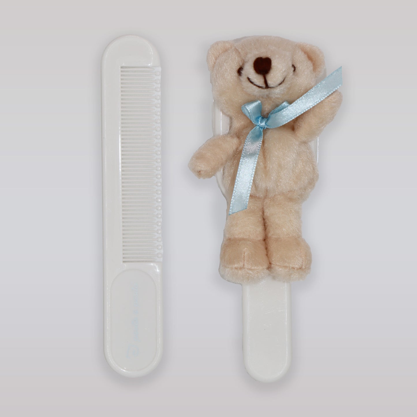 Pasito a Pasito Soft Baby Brush and Comb Blue Bear Set