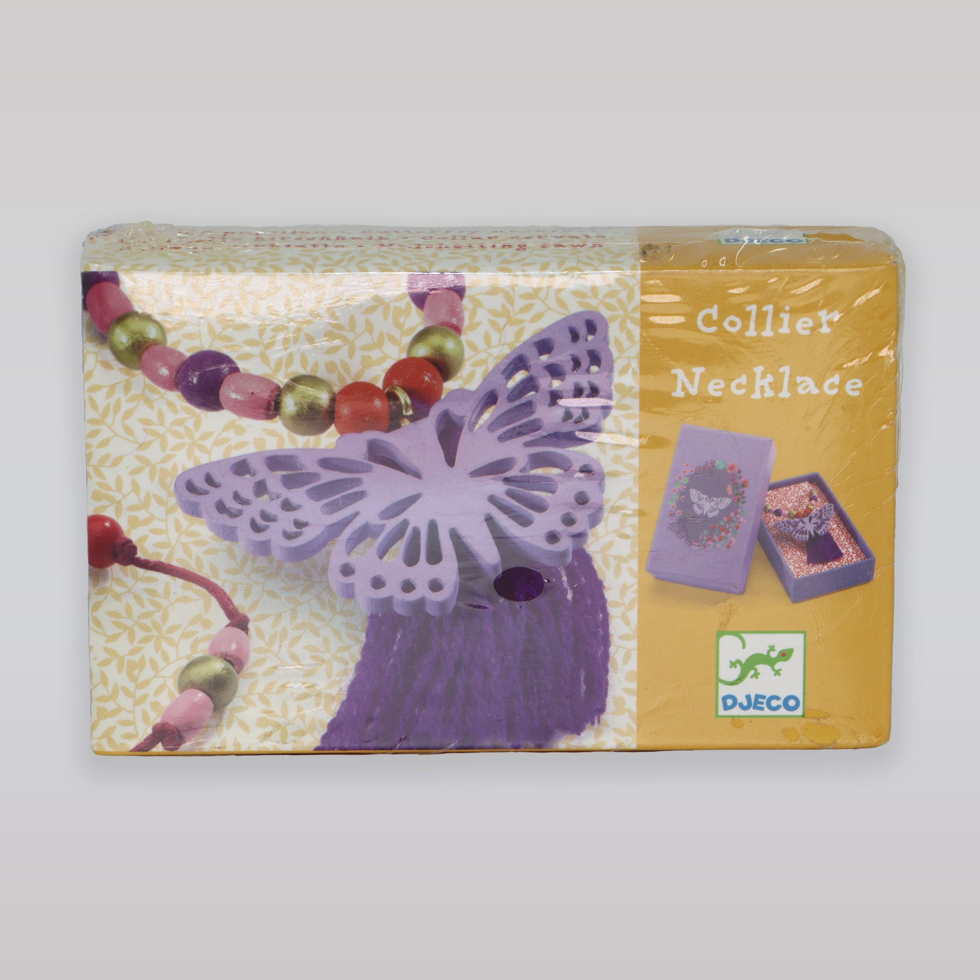 DJECO Children's Colorful Butterfly Bead Necklace Accessory for Kids