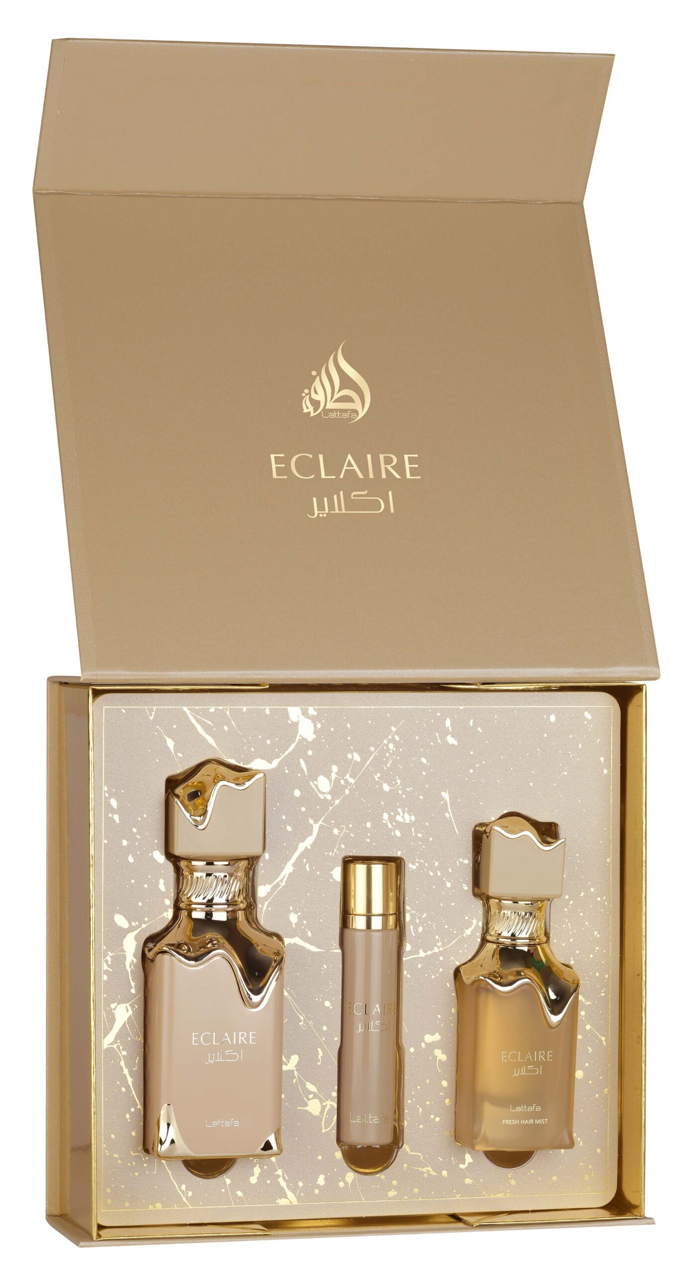 Lattafa Eclaire Gourmet Fragrance Gift Set with EDP and Hairmist