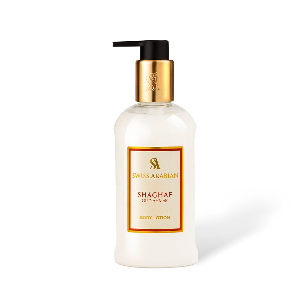 Swiss Arabian Shaghaf Oud Ahmar Perfume Body Lotion Gift Set