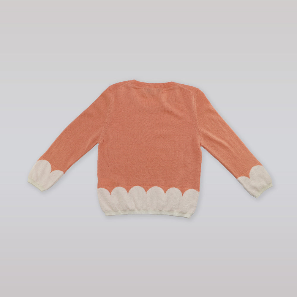 Huckle Bones Luxury Cream Cashmere Jumper for Toddler Girls