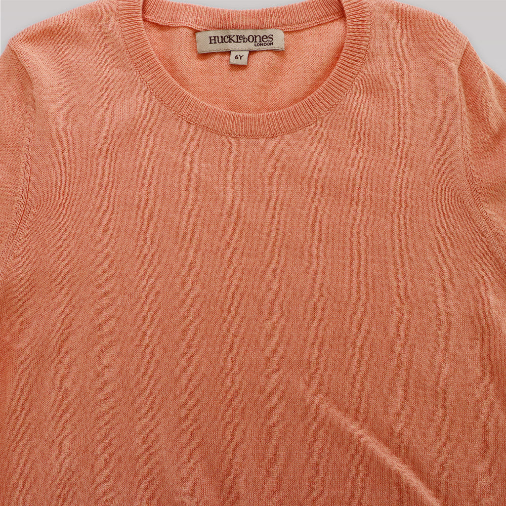 Huckle Bones Peach Cashmere Jumper for Girls Age 6