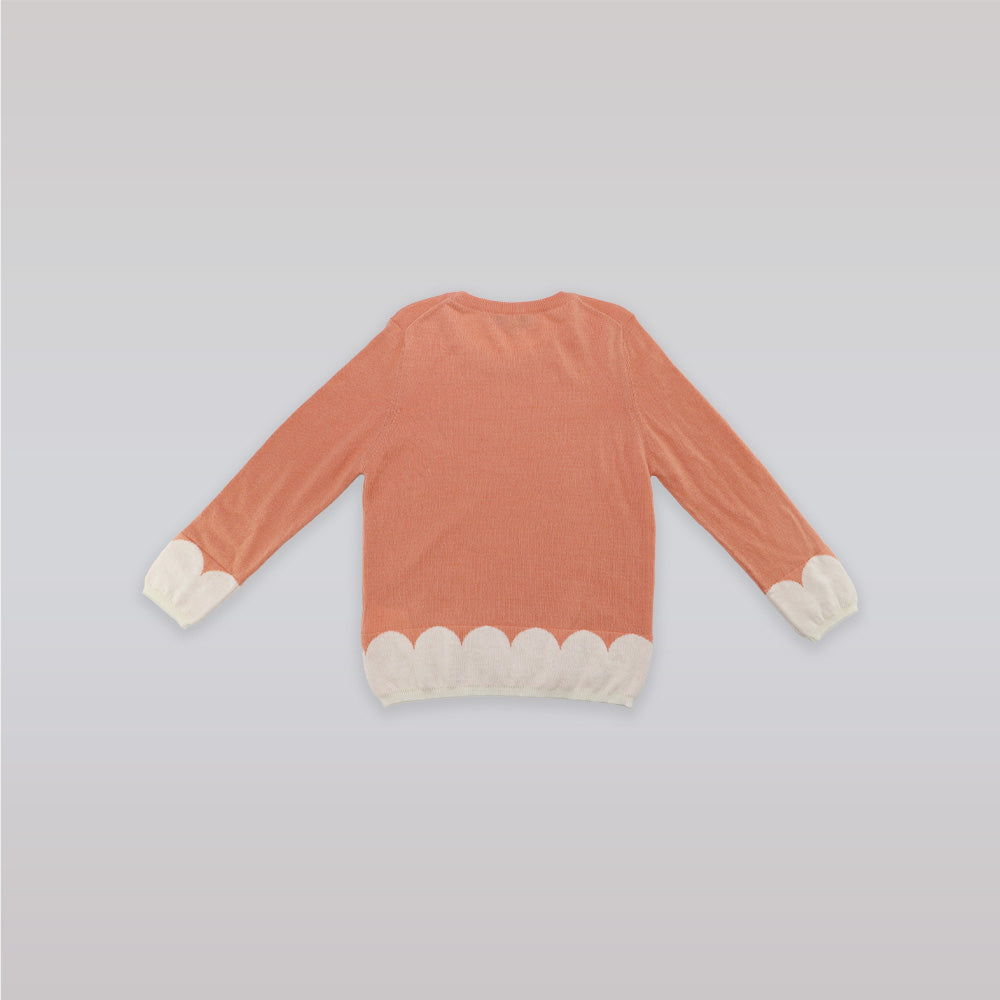 Huckle Bones Peach Cashmere Jumper for Girls Age 6