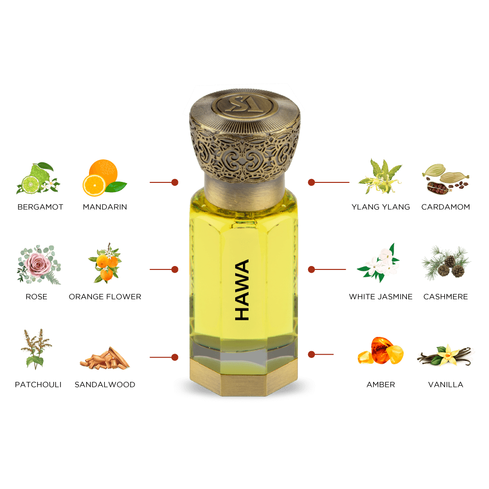 Swiss Arabian Hawa Concentrated Perfume Oil Long Lasting Floral Scent