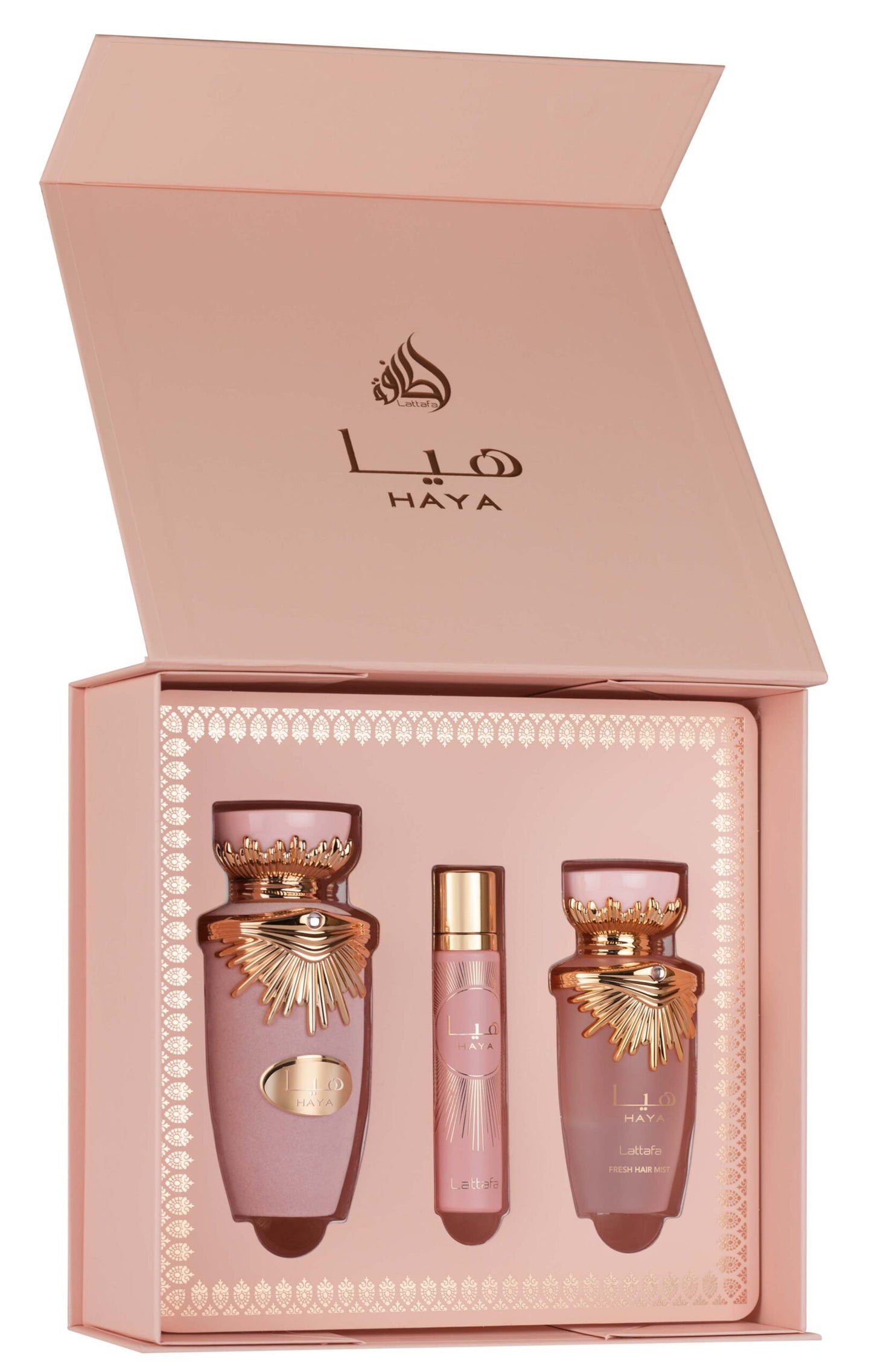 Lattafa Haya Luxury Fragrance Gift Set with EDP and Hairmist