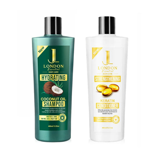 Jan London Coconut Oil and Keratin Hydrating Hair Care Duo