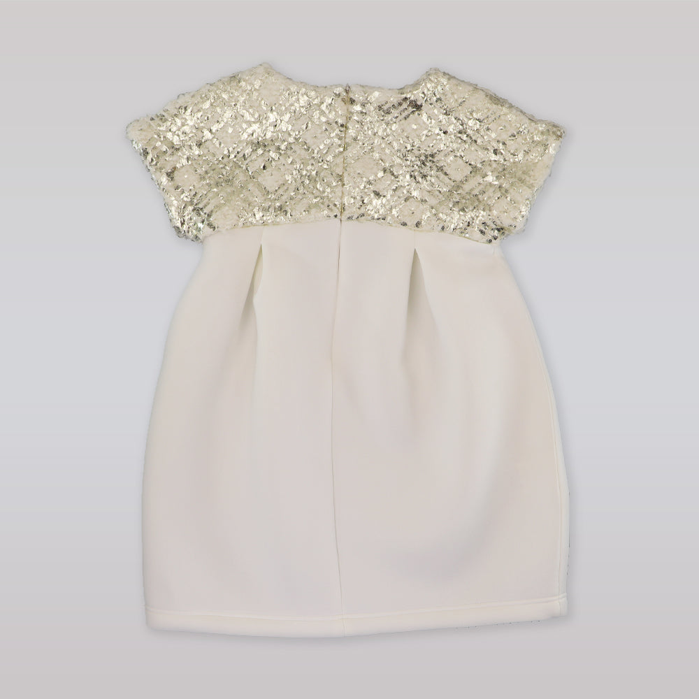 La Stupenderia Girls Swarovski Crystal Waist Elegant Shaped Party Dress