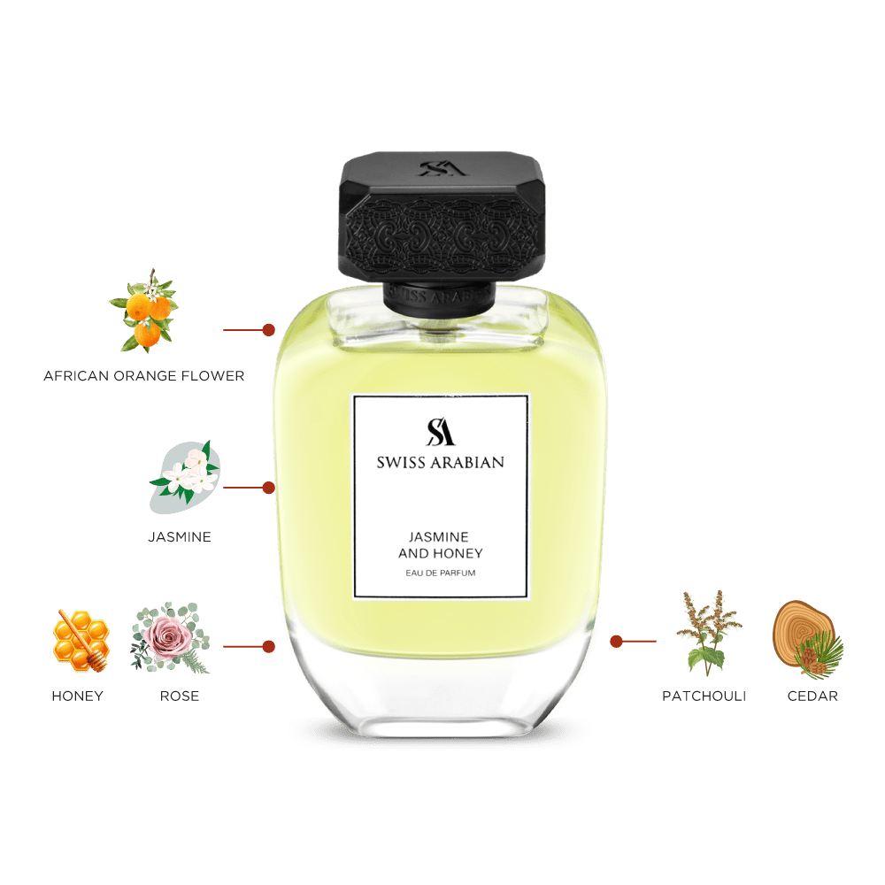 Swiss Arabian Jasmine and Honey Long Lasting Floral Perfume