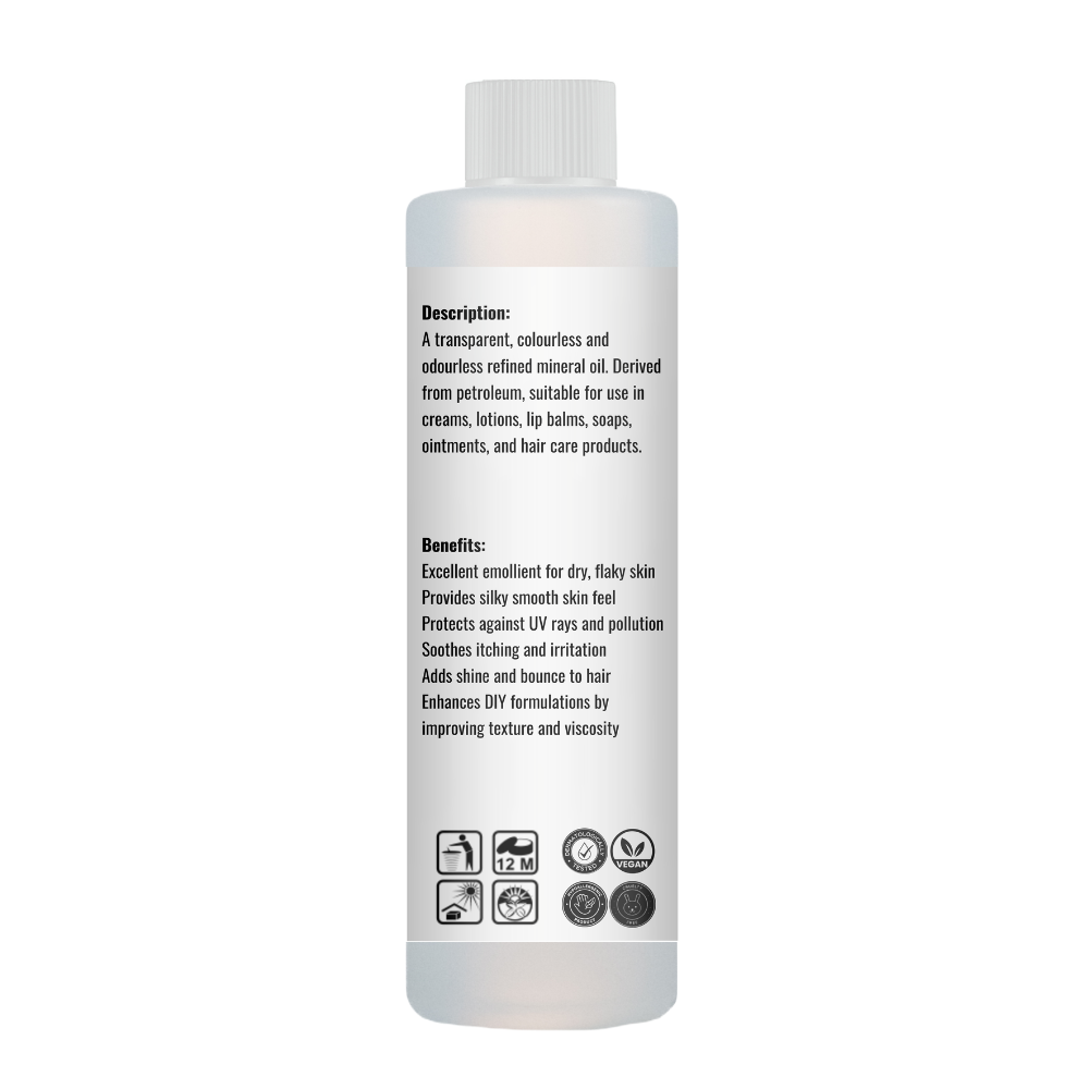 Jan London Light Liquid Paraffin Mineral Oil for Cosmetic DIY Formulations