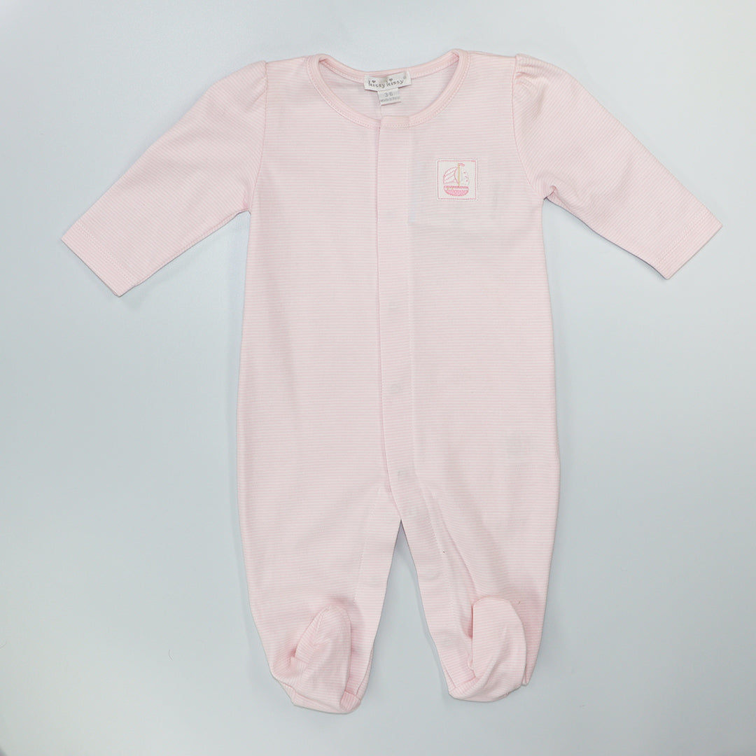 Kissy Kissy Sailor Delight Pima Cotton Baby Footie Pajama