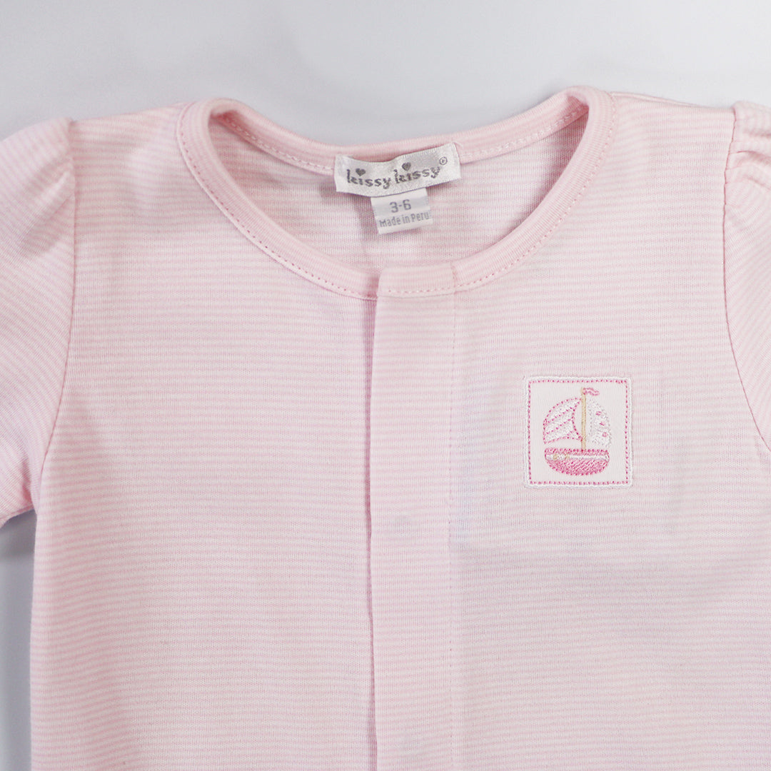 Kissy Kissy Sailor Delight Pima Cotton Baby Footie Pajama
