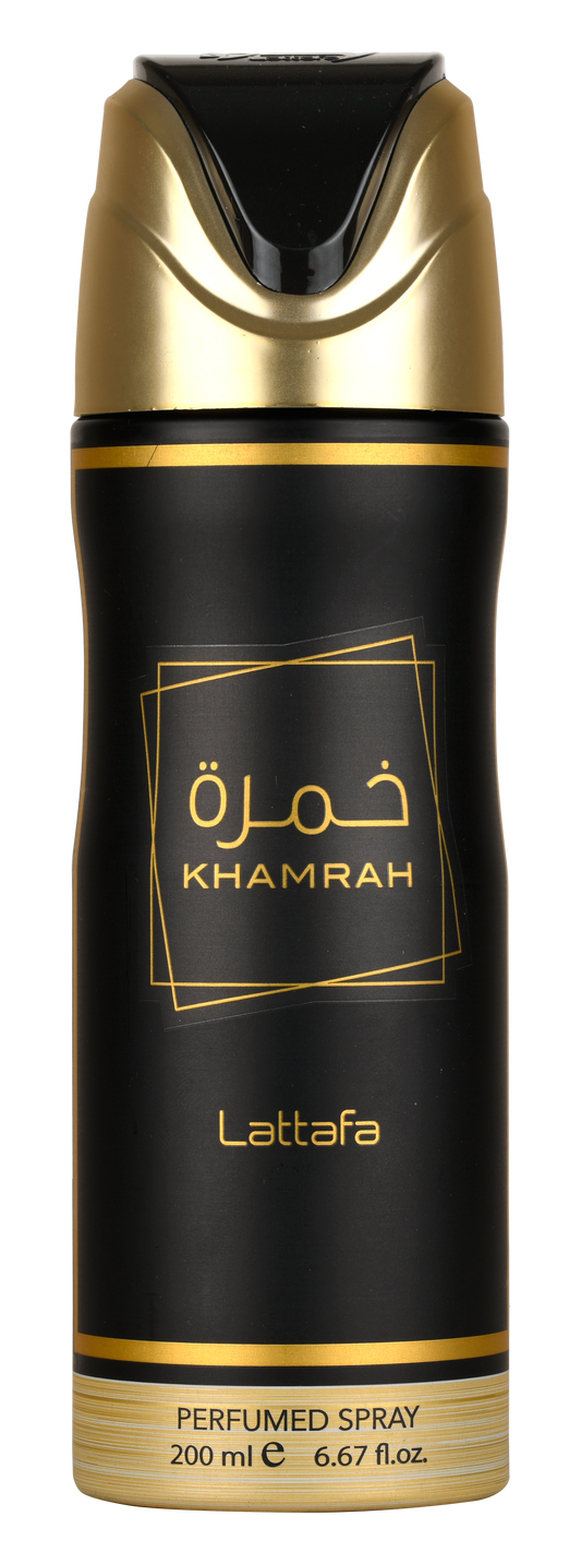 Lattafa Khamrah Deodorant Spray Long Lasting Fragrance 200ml