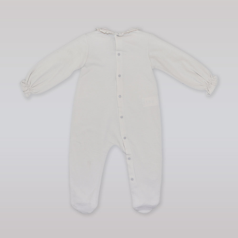 La Stupenderia Luxury Baby Grey and Blue Long Sleeve Romper