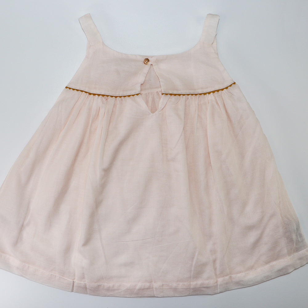 Les Enfantines Girls Pink Voal Moin Blouse Lightweight Top