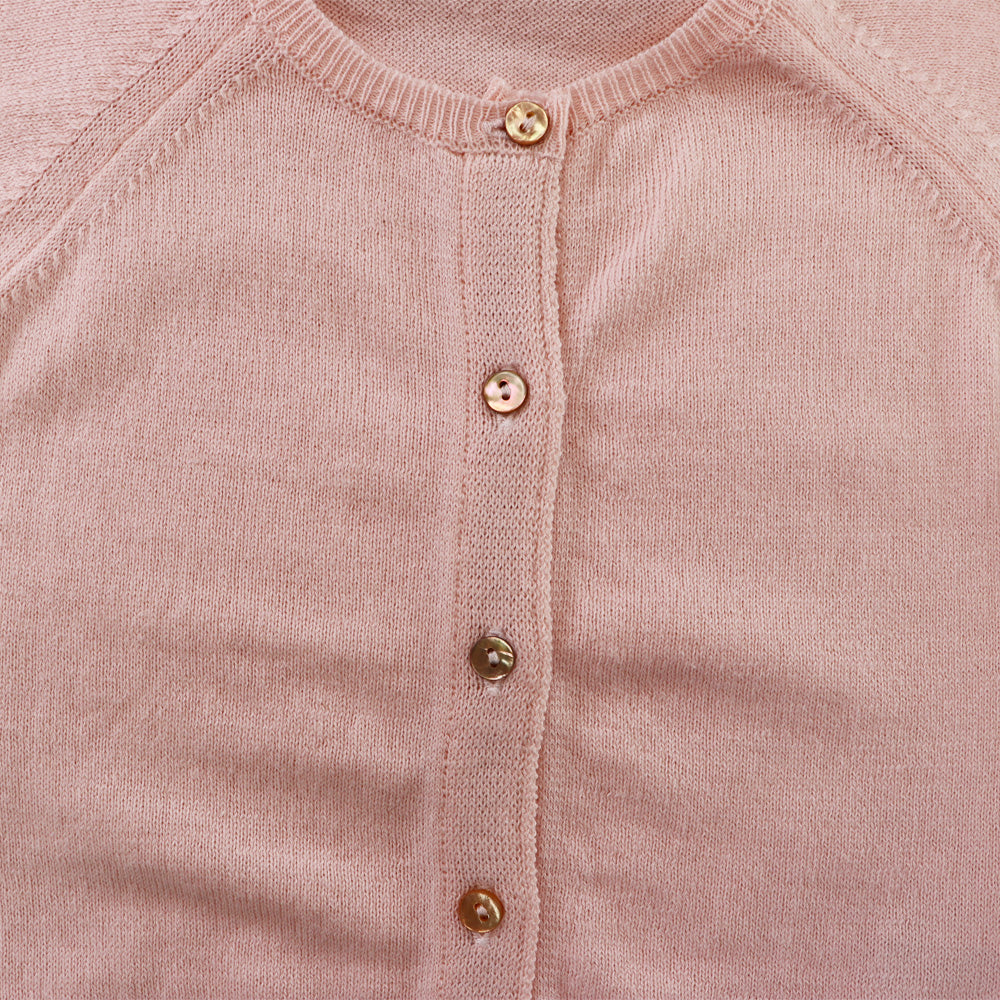 Les Enfantines Coc Cardigan Saffron Soft Knit Kids Sweater