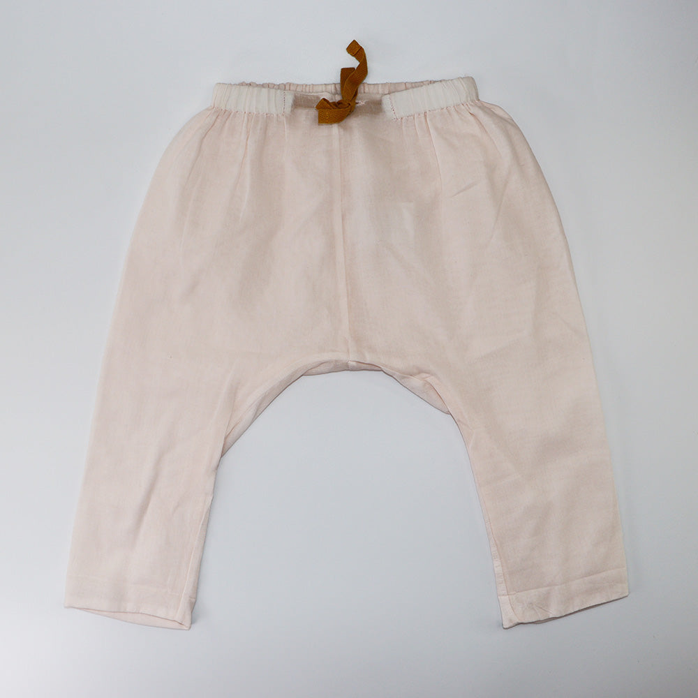 Les Enfantines Baby Girl Sleeveless Rouel Romper in Soft Pink
