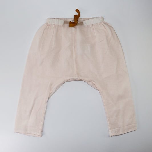 Les Enfantines Baby Girl Sleeveless Rouel Romper in Soft Pink