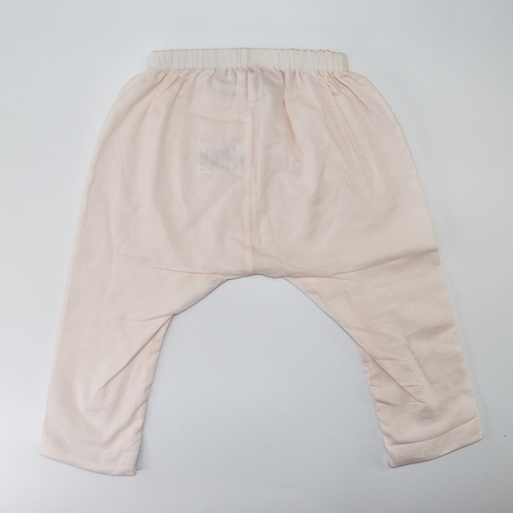 Les Enfantines Baby Girl Sleeveless Rouel Romper in Soft Pink