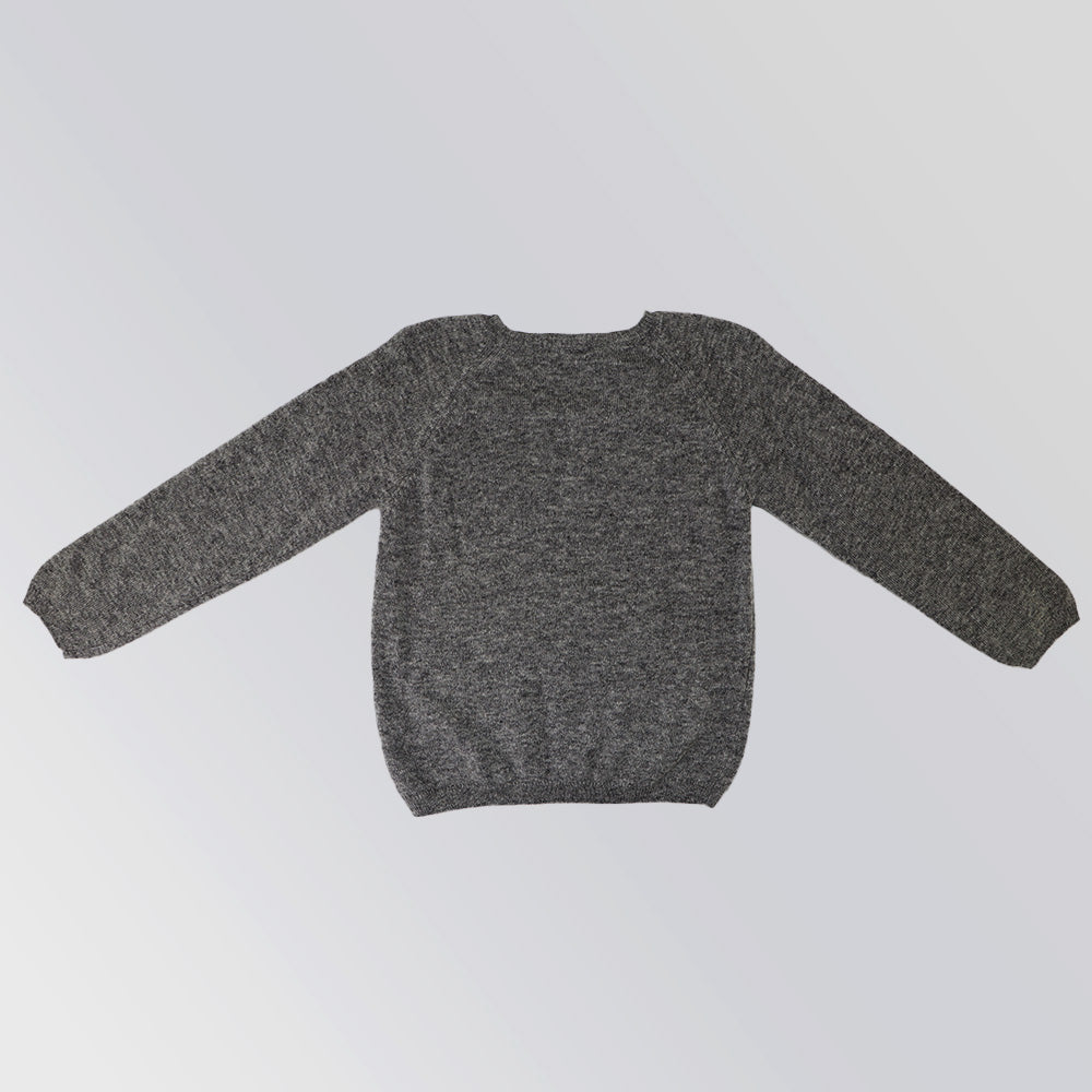 Les Enfantines Milk White Tortue Knit Baby Pull Over Sweater