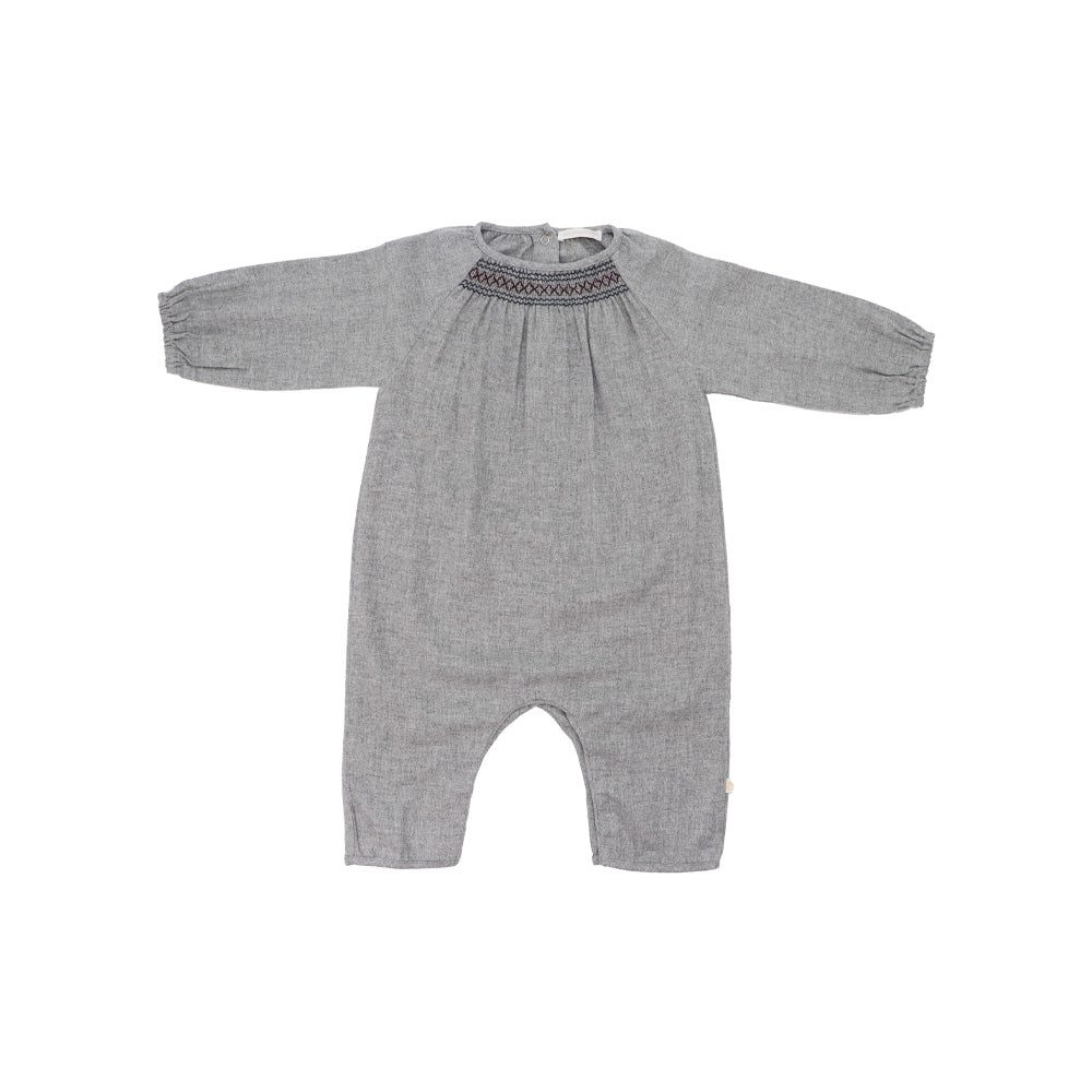 Les Enfantines Soft Flannel Corneiller Romper for Baby Boys