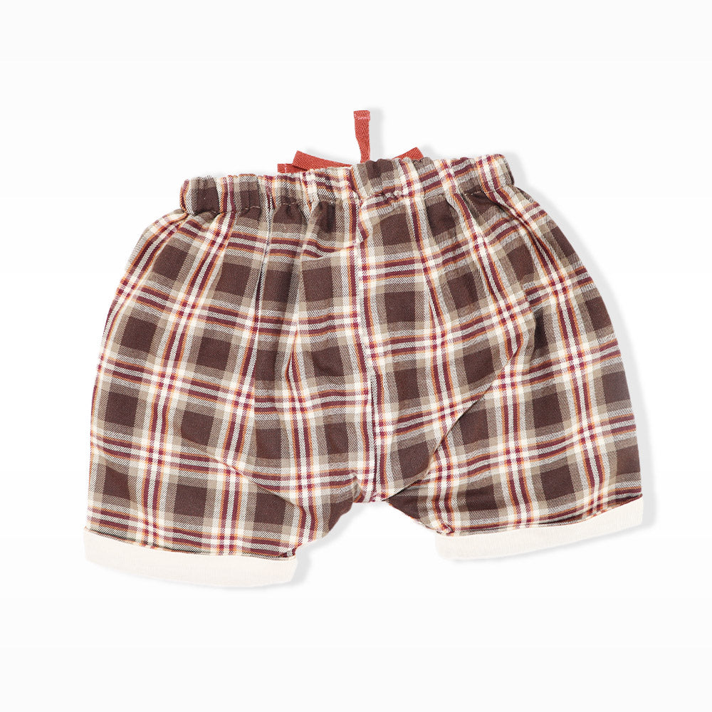 Les Enfantines Baby Boys Toucan Gingham Check Cotton Shorts