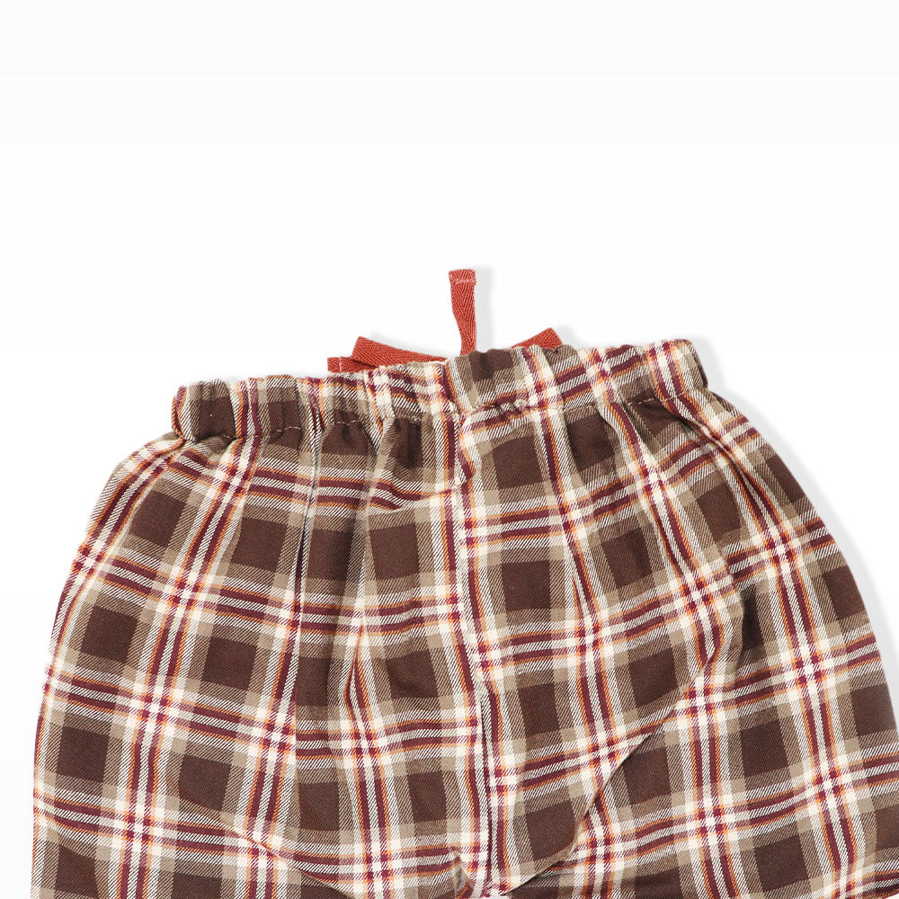 Les Enfantines Baby Boys Toucan Gingham Check Cotton Shorts