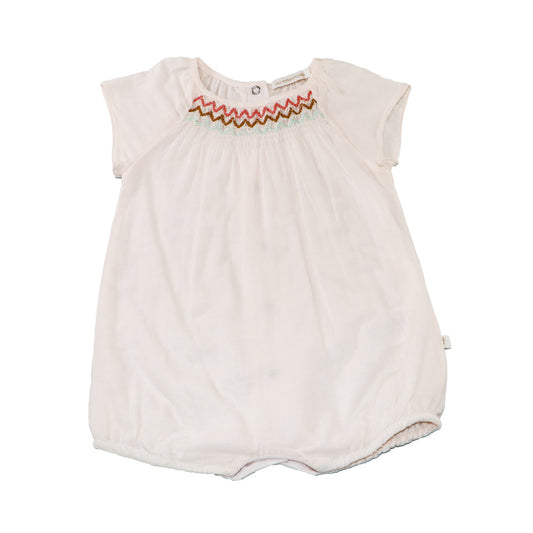 Les Enfantines Baby Girl Pink Voal Corneil Romper 6 Months