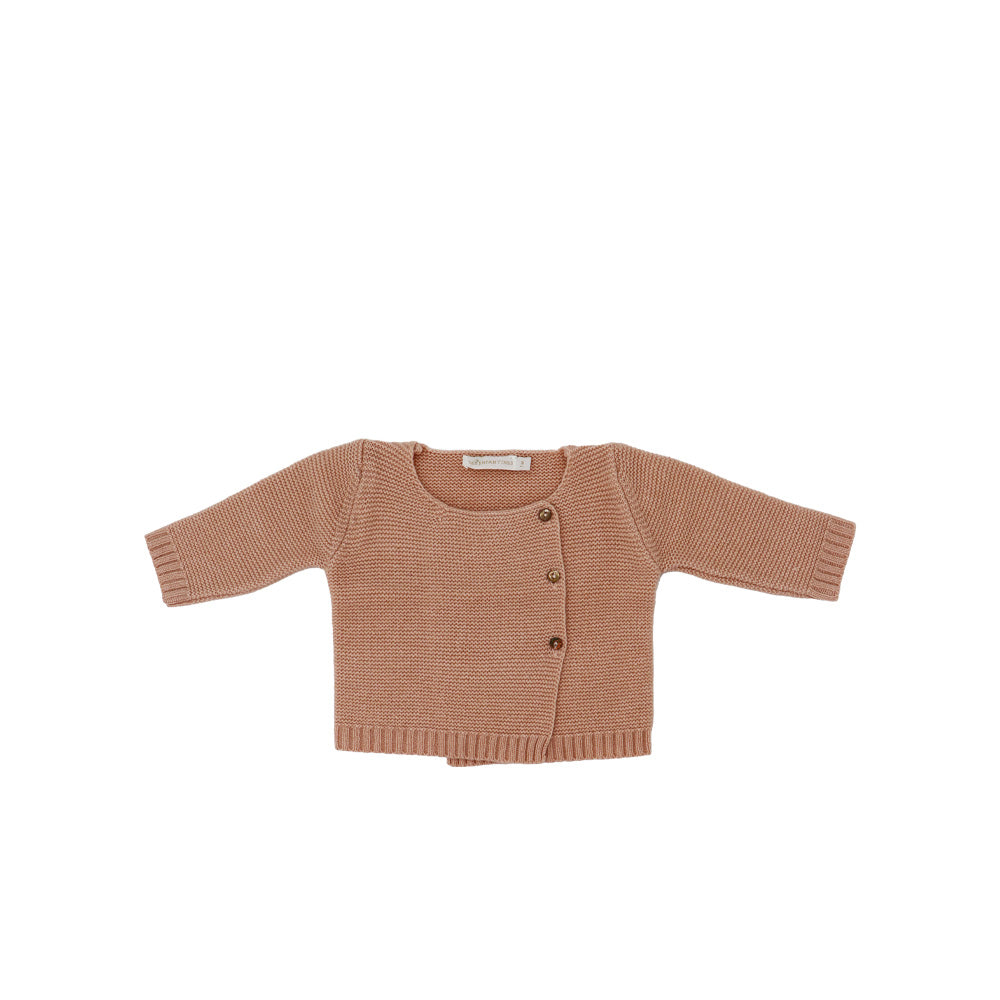 Les Enfantines Blush Pink Lucio Levest Soft Baby Bodysuit