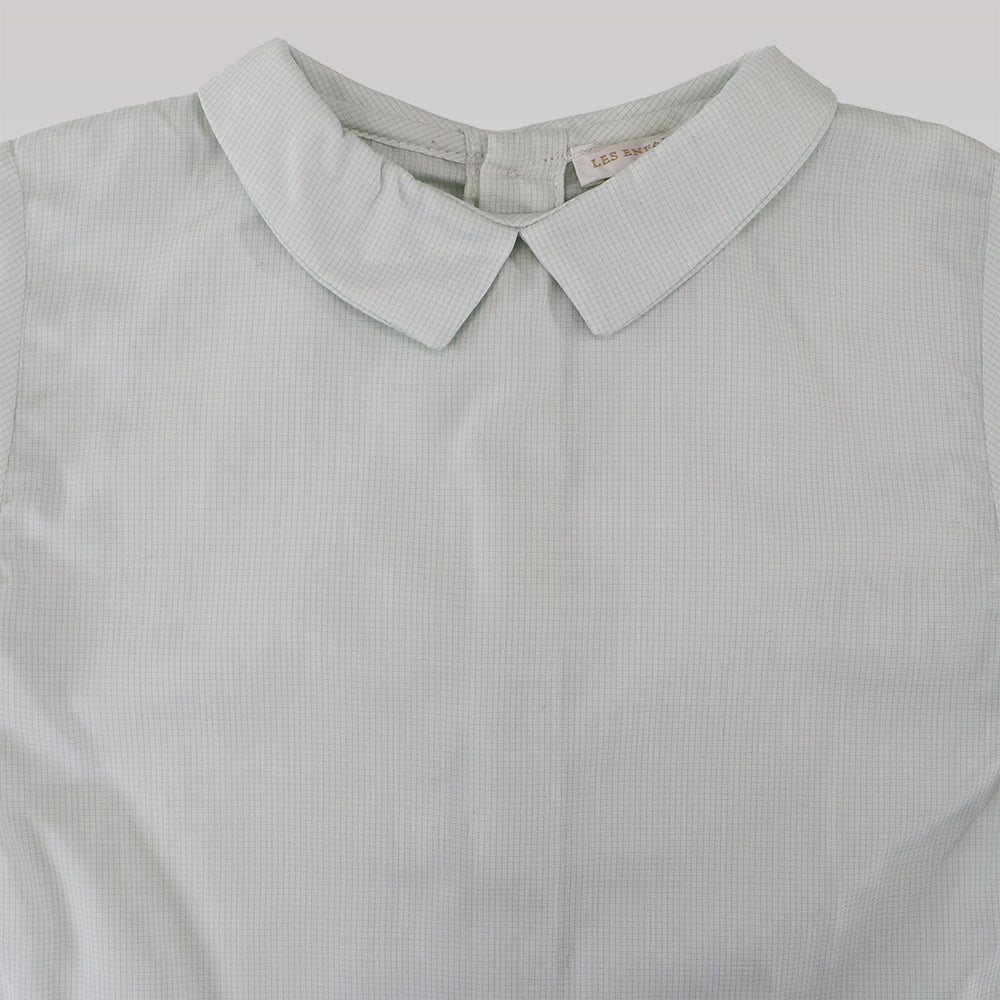 Les Enfantines Calao Sky Checks Cotton Blouse for Toddlers