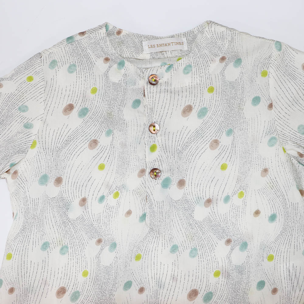 Les Enfantines Toddler Girl Bourdon Blouse Floral Liberty Print Top