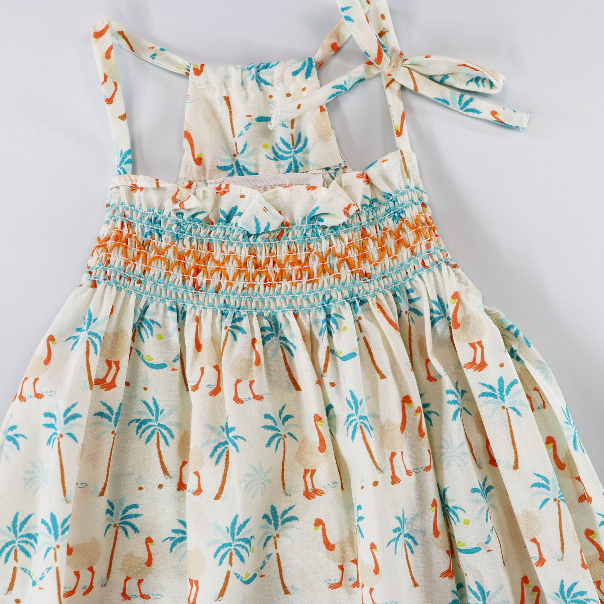 Les Enfantines Baby Peroquet Romper in Dakar Print Cotton
