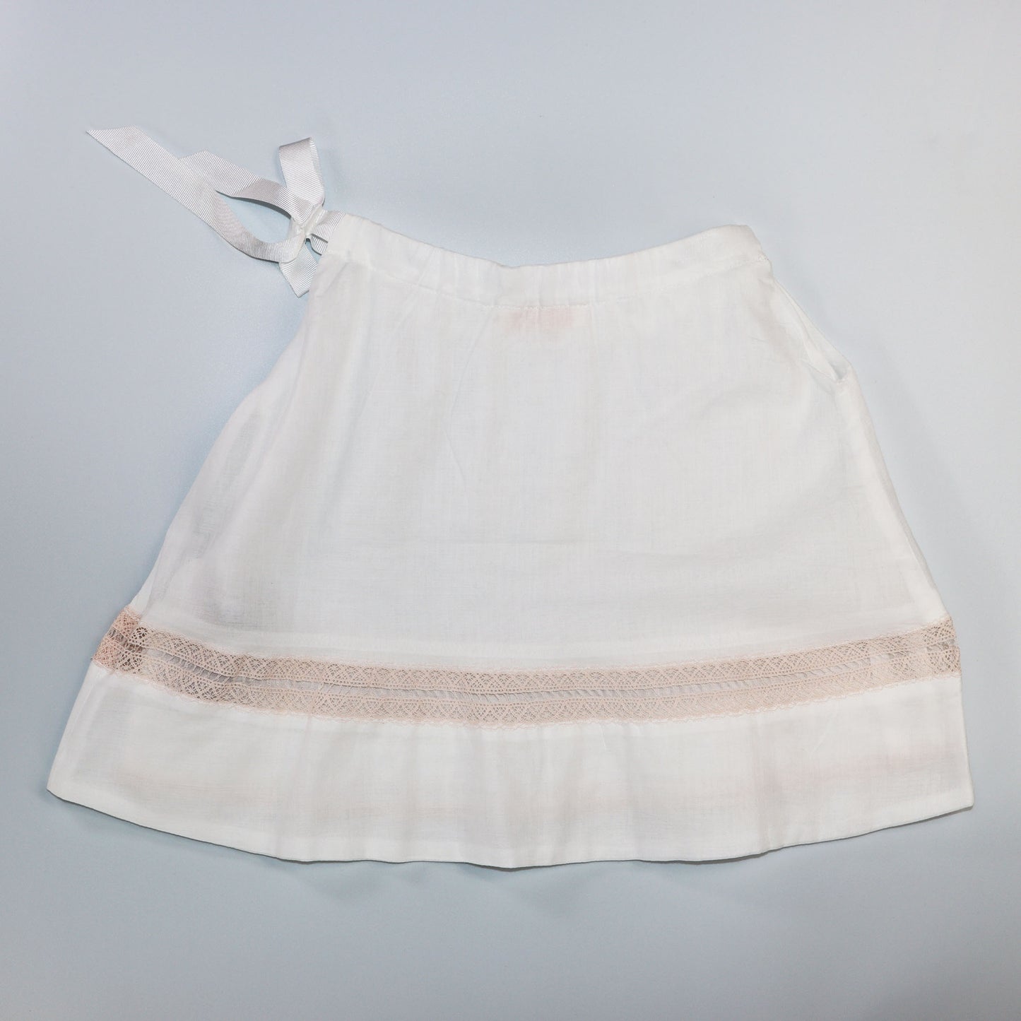 Elegant Les Enfantines Ceremony White Nude Cigogne Baby Dress