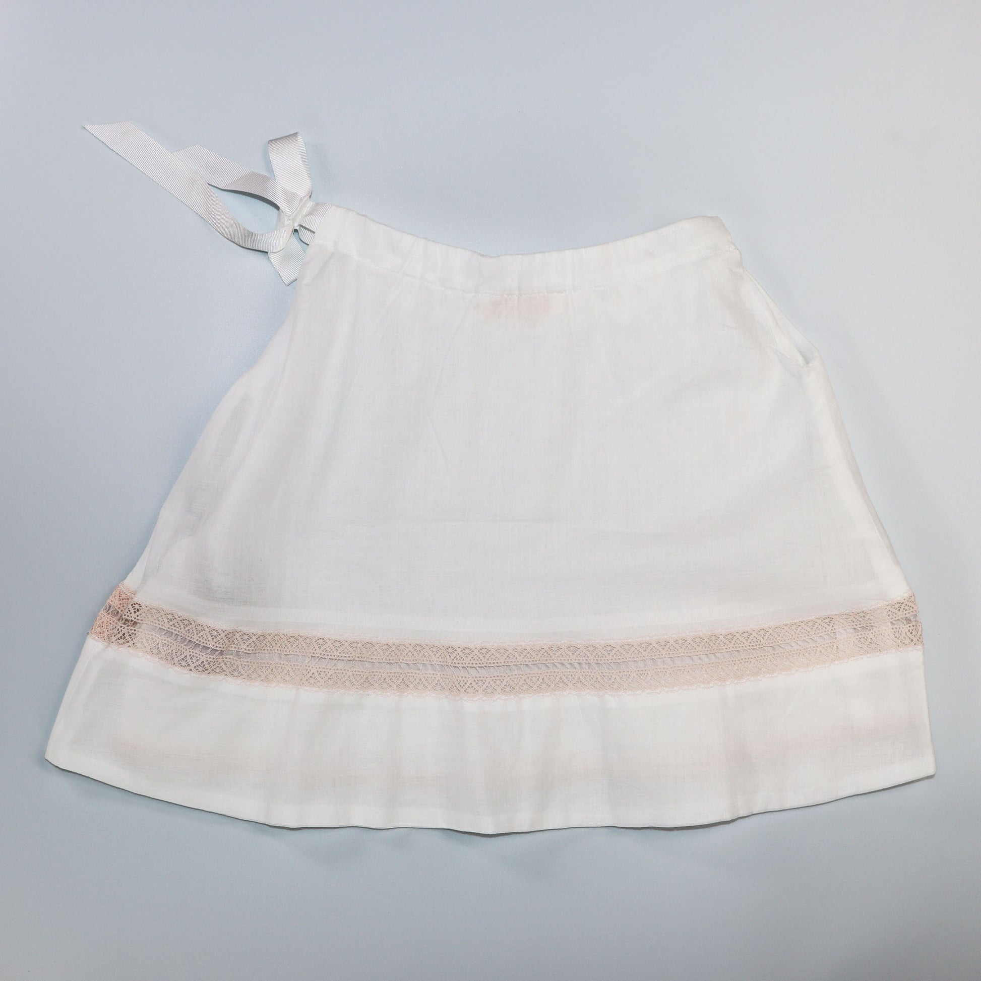 Elegant Les Enfantines Ceremony White Nude Cigogne Baby Dress