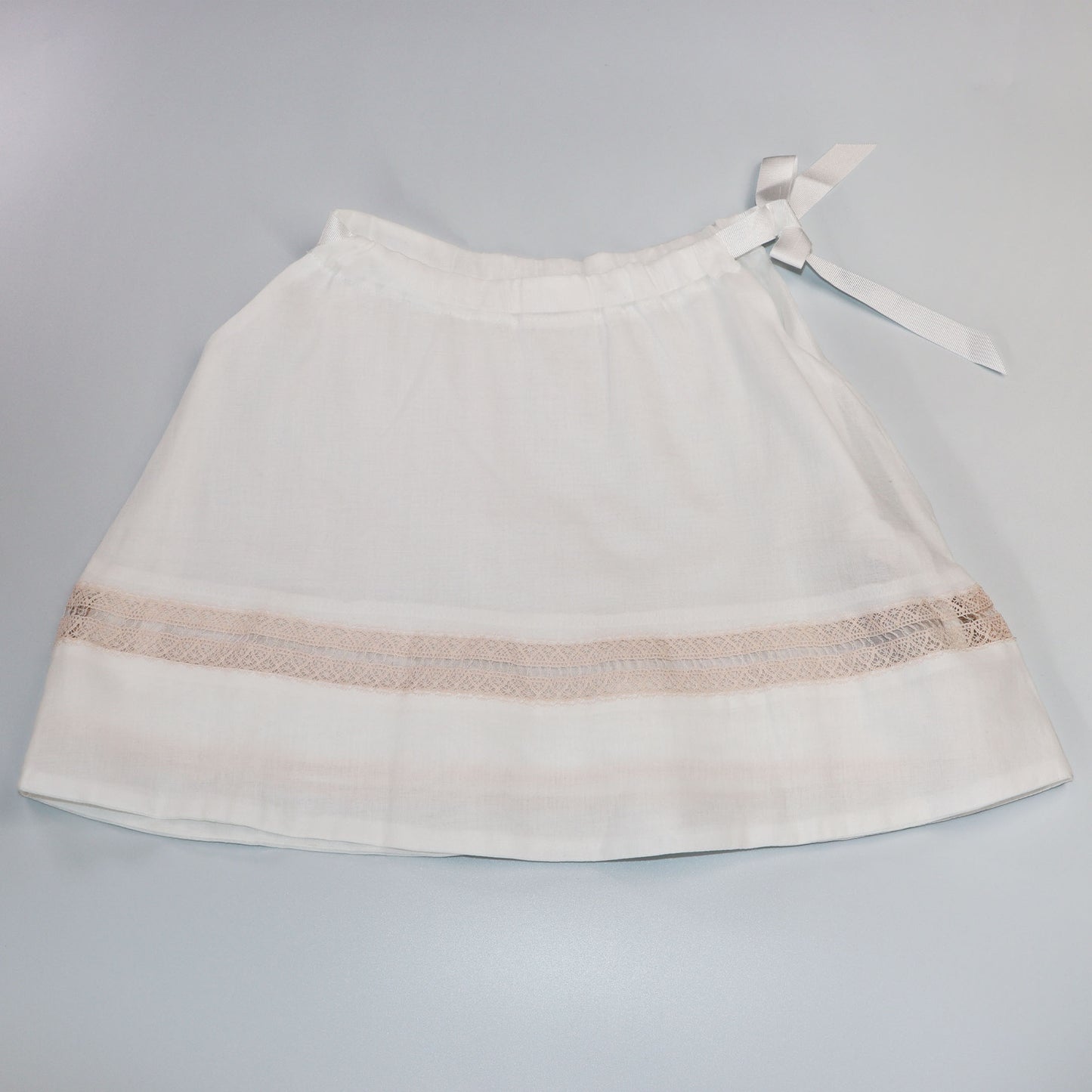 Elegant Les Enfantines Ceremony White Nude Cigogne Baby Dress