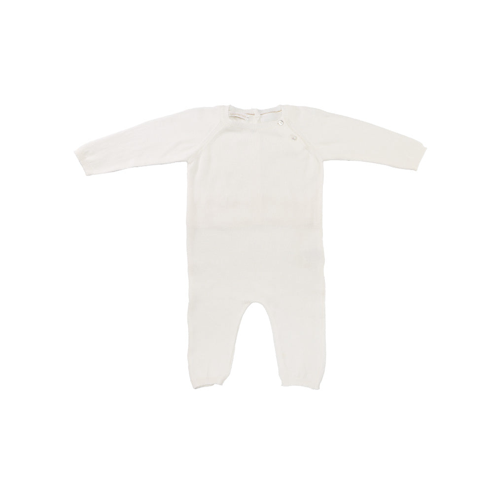 Les Enfantines Off White Baby Grenouille Romper Soft Cotton One-Piece