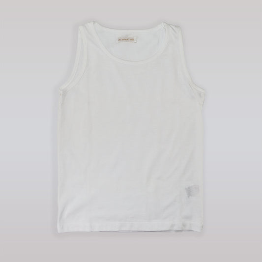 Les Enfantines White ManChot Sleeveless Vest for Toddler Boys