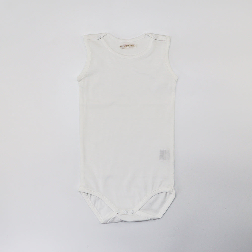 Les Enfantines Baby White Penguin Print Cotton Sleepsuit Onesie