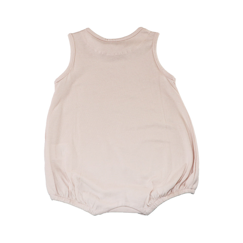 Les Enfantines Baby Girl Pink Penguin Collar Cotton Sleepsuit Romper