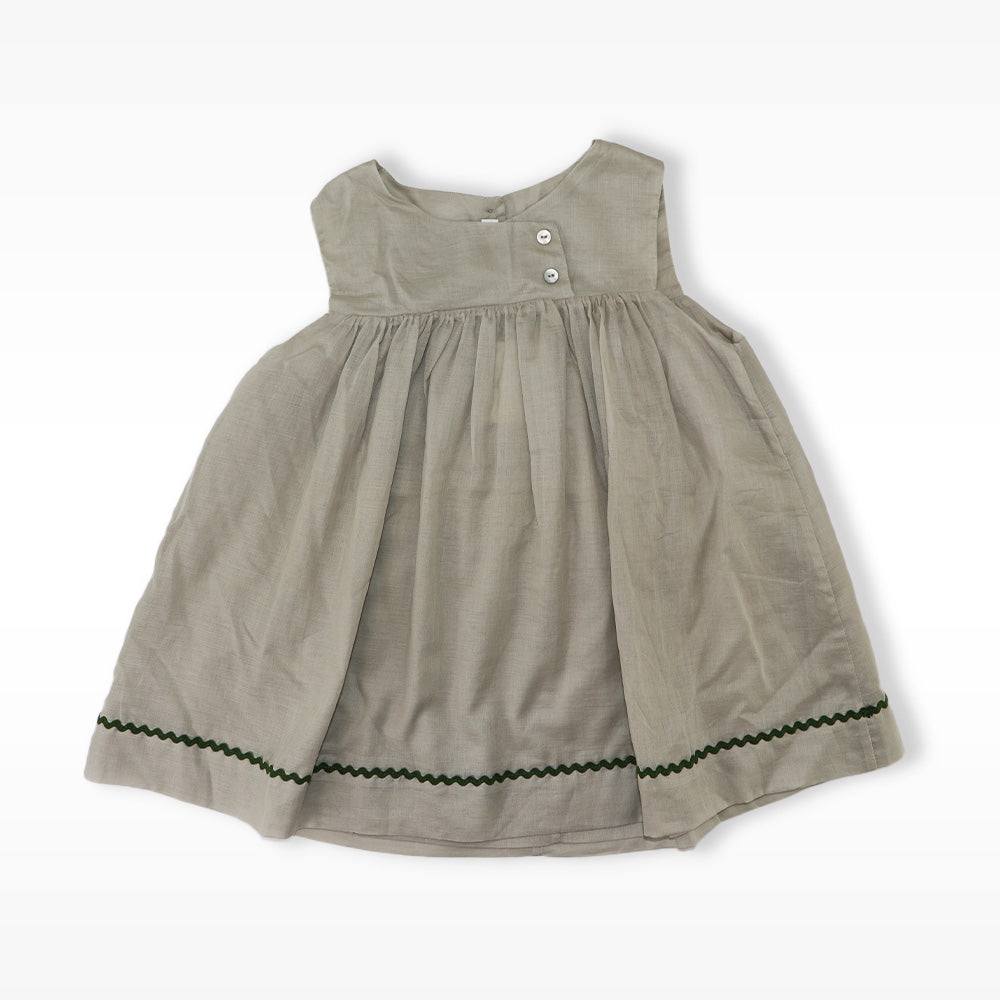 Les Enfantines Poule Mist Kaki Braid Stylish Baby Clothing Set