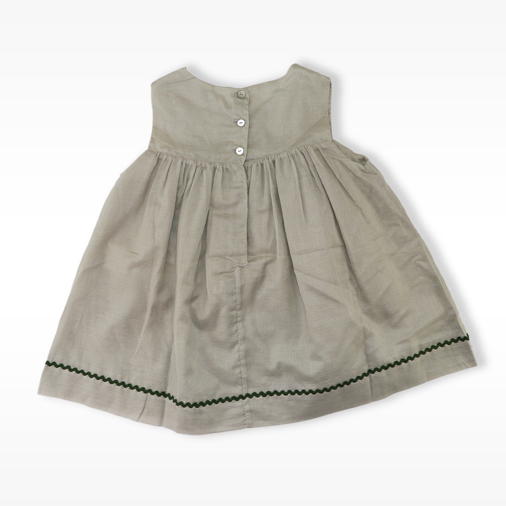 Les Enfantines Poule Mist Kaki Braid Stylish Baby Clothing Set