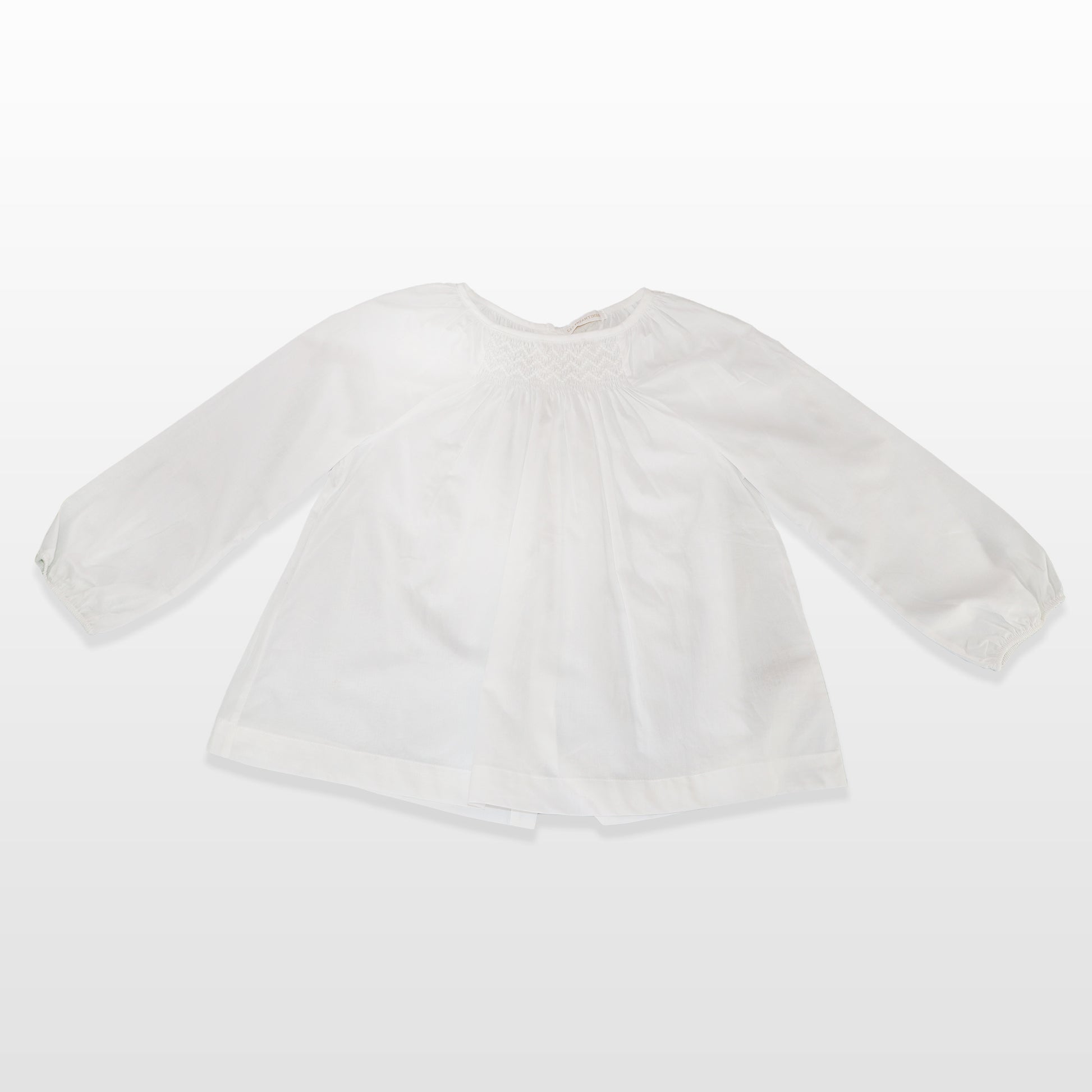 Elegant Les Enfantines White Corneille Cotton Blouse for Girls