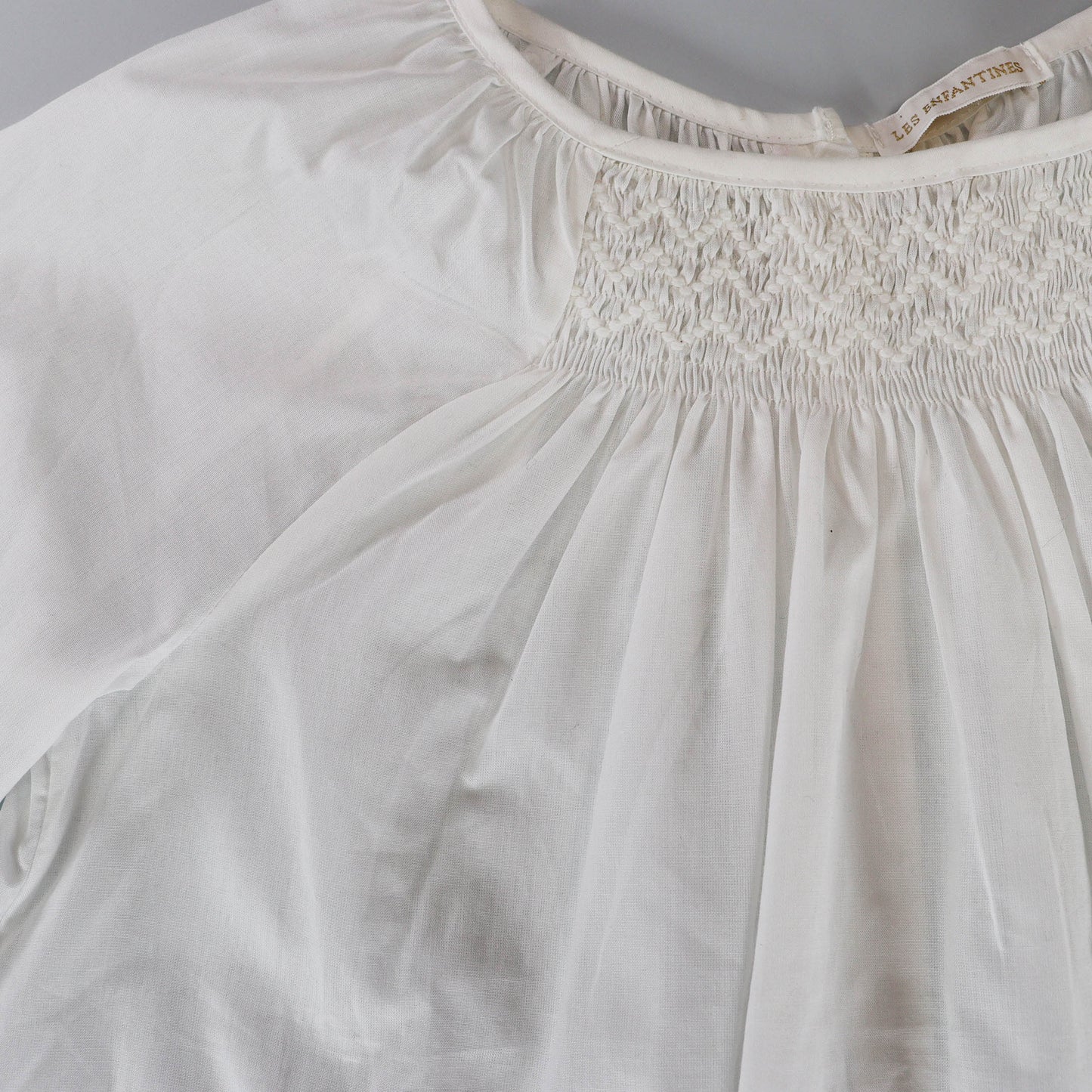 Elegant Les Enfantines White Corneille Cotton Blouse for Girls