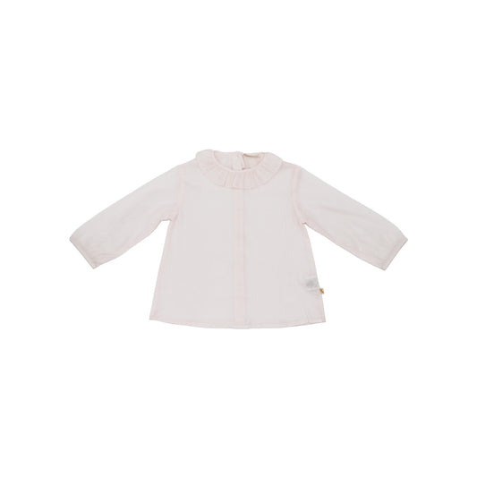 Les Enfantines Coquerelle Champagne Elegant Baby Romper with Classic Collar
