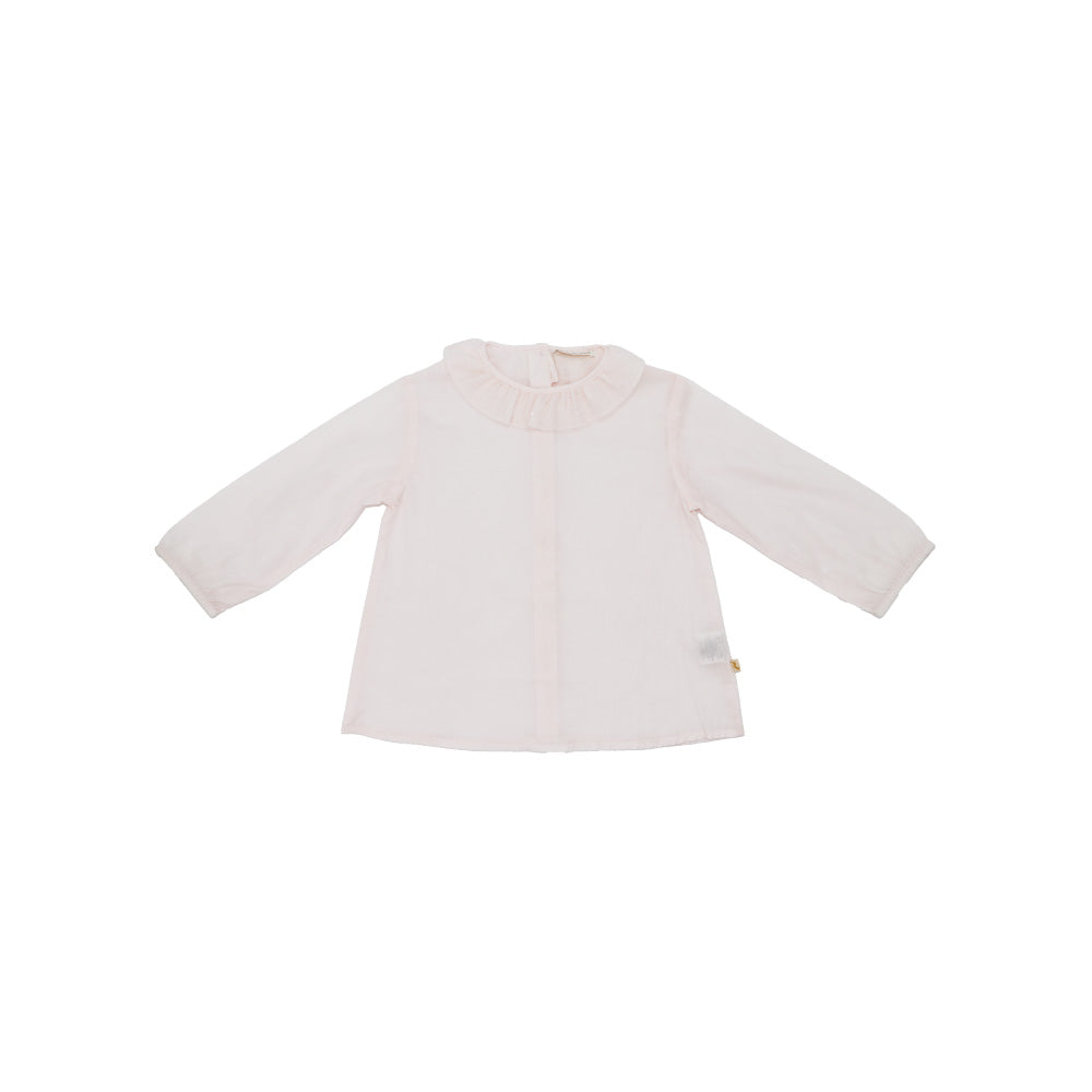 Les Enfantines Coquerelle Champagne Elegant Baby Romper with Classic Collar