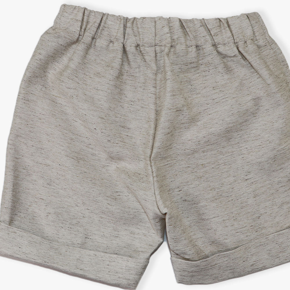 La Stupenderia Classic Beige Bermuda Shorts for Toddler Boys