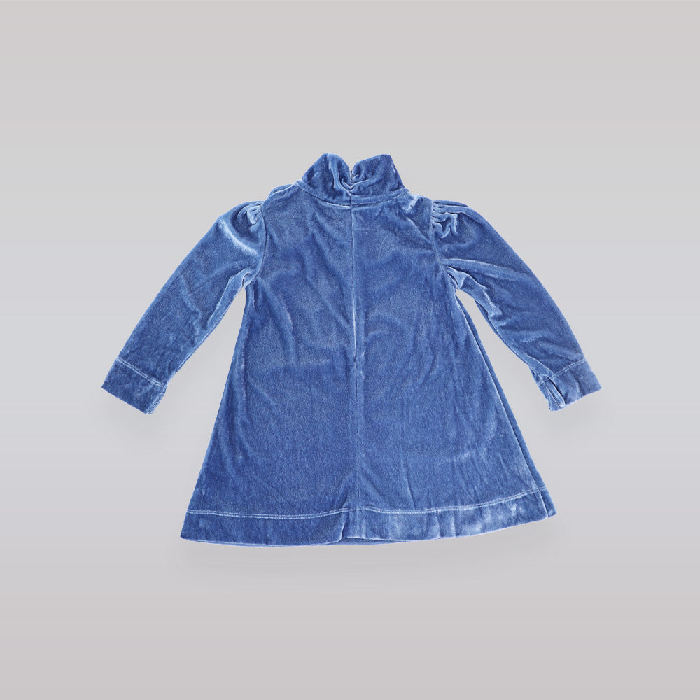 La Stupenderia Girls Elegant Blue Abia Sleeveless Special Occasion Dress